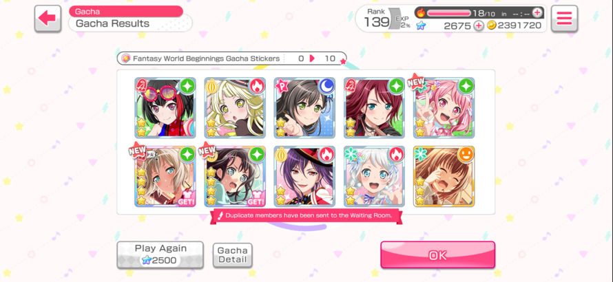 I didn't get yukina and rinko T T
But...
MISAKI AND MOCA CAME HOME !!
And they came on the same...