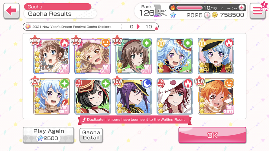 I COULD ONLY MAKE ONE GACHA AND GOT 2 4 STARS? SAAYA AND ARISA WITH MY FAVORITE COSTUMES? I'M GOING...