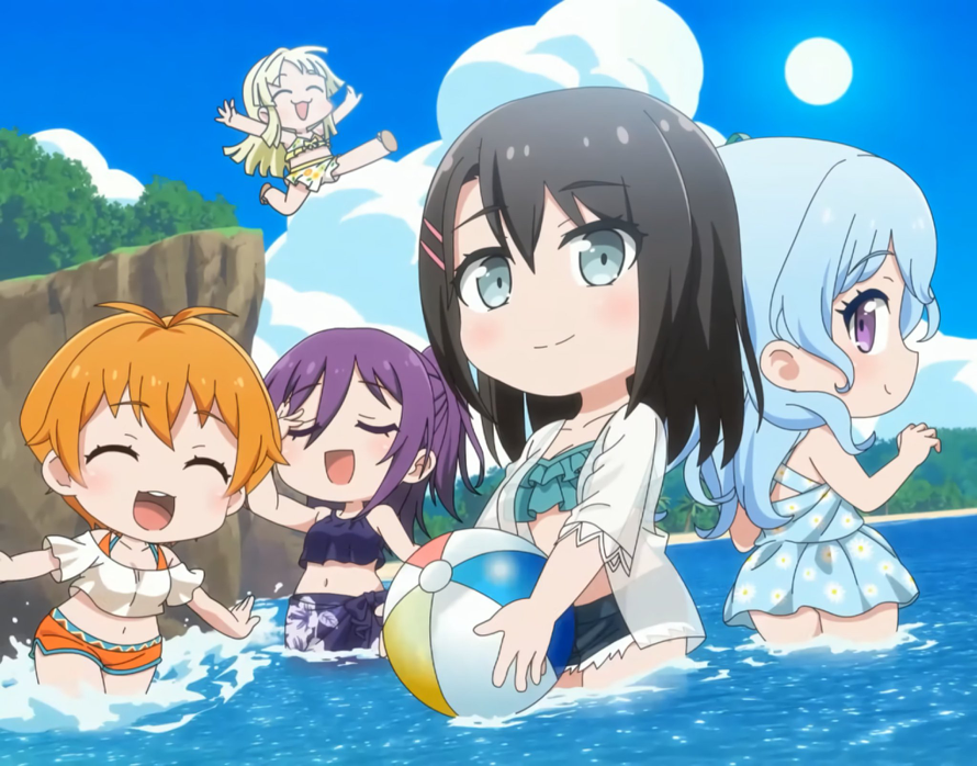   Misaki!!!

  Did you know?  

This is the first official illustration of Misaki in a swimsuit...