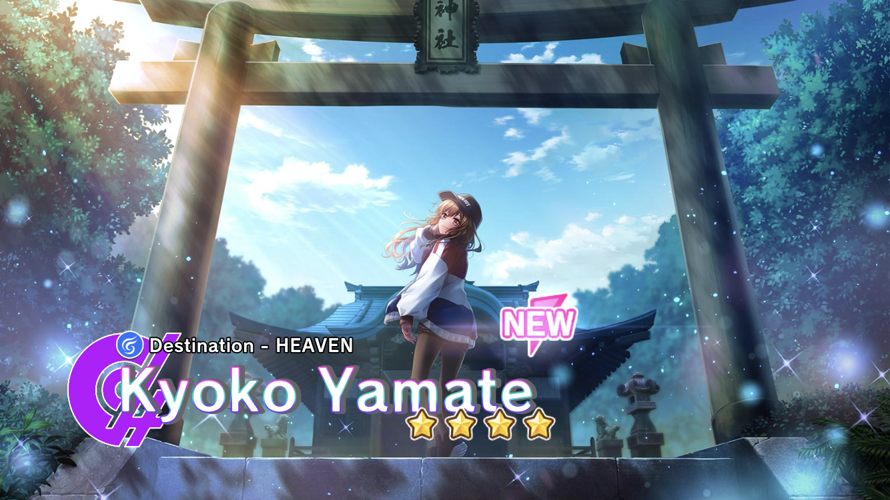 i got a kyoko 4  from the tutorial gacha!! so happy!!!