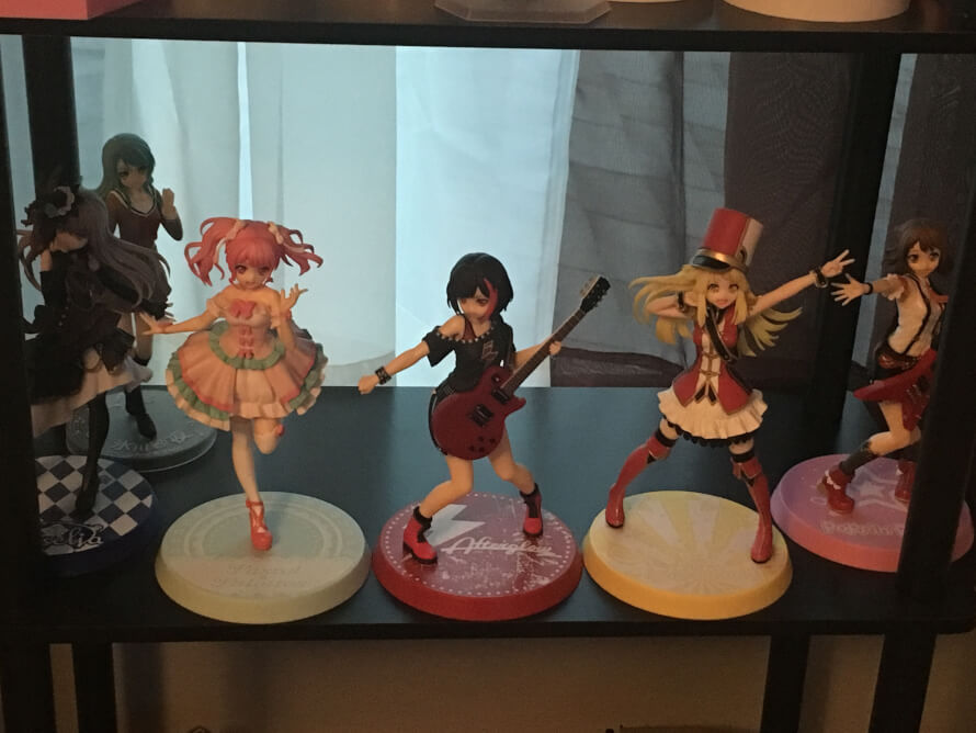 This part of my shelf is exclusive for Bandori figures. If you want to see what else I got feel free...