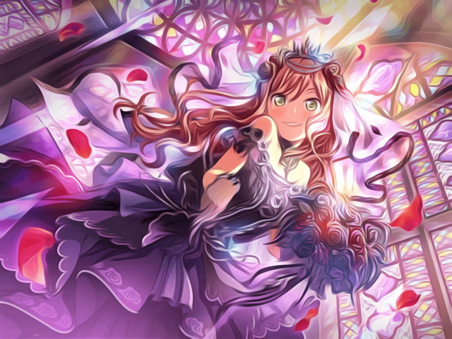 So...uhh i just tried some effects on Lisa’s card and she looks a bit...wierd. 