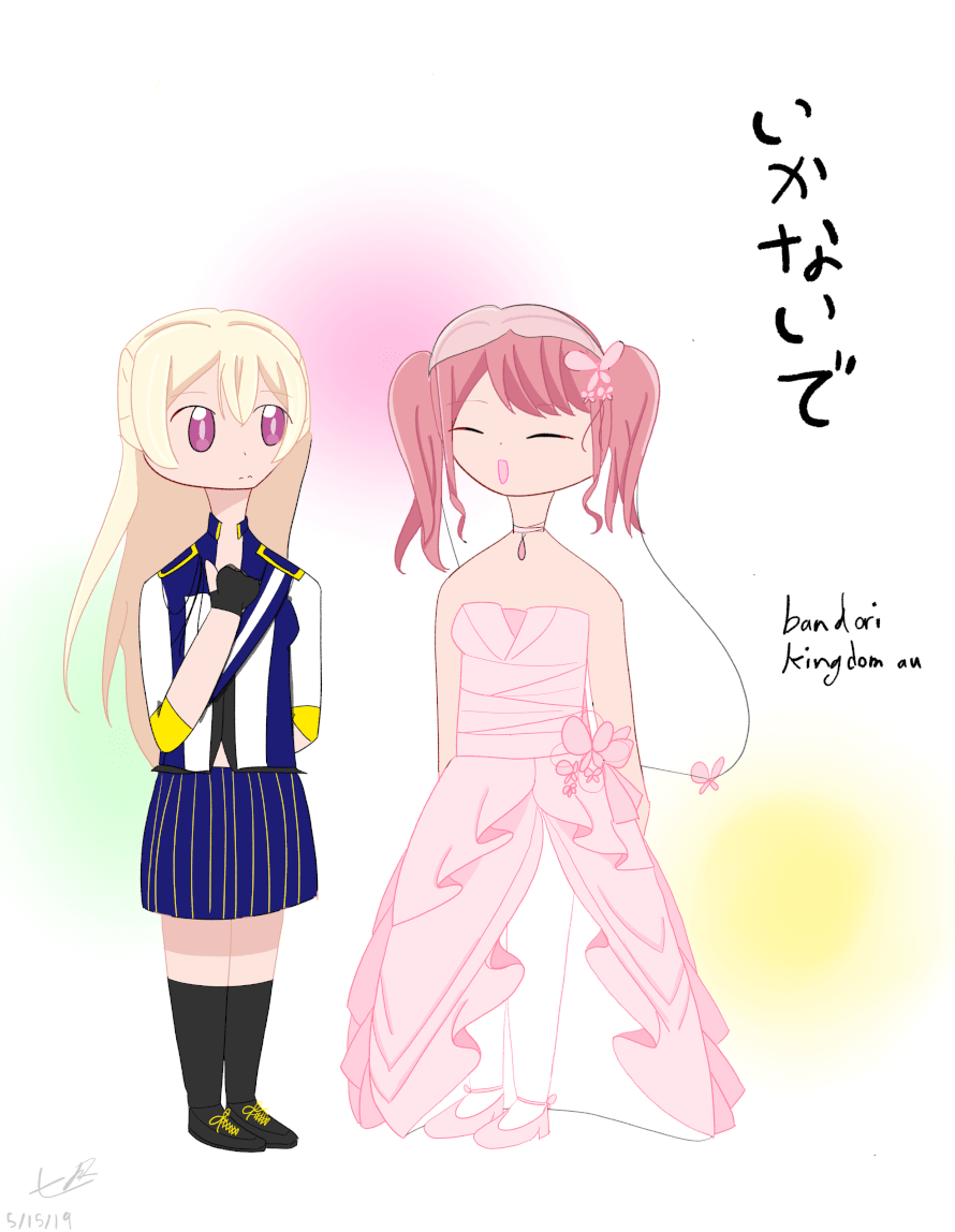 Bandori Kingdom AU! :  Featuring AyaChisa~

      help, aya is beautiful. also, chisato in knights...