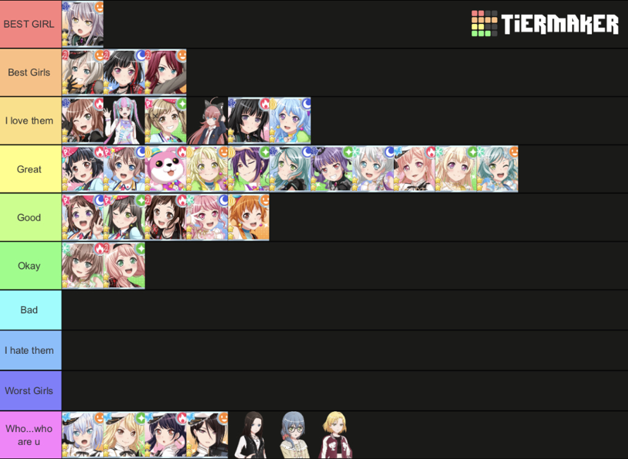 Remember that really bad tierlist I made a few months ago? 


I made another one!!


      ...