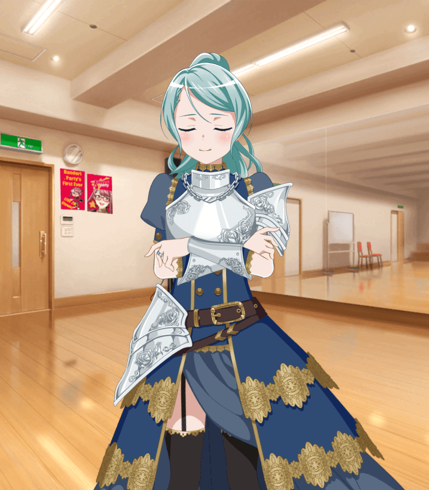     I didn't know Sayo wears a ring in Novice knight NFO OUTFIT   
    Ô.Ô;