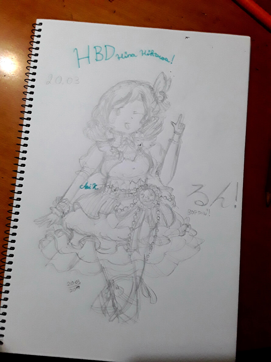 HIKAWA DAY!! I've only drawn Hina so far, but I'll try to draw Sayo as well ♡ るん！ 

 I hate drawing...