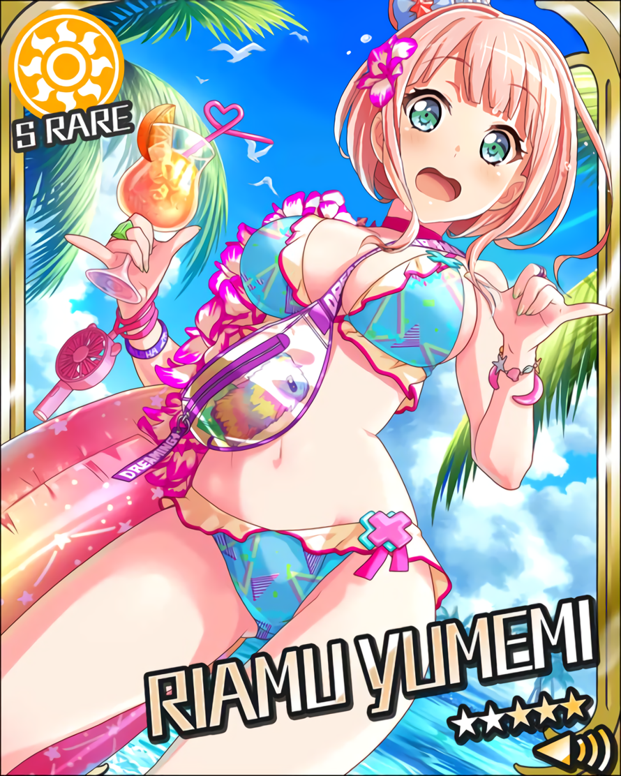 Himari on Riamu Yumemi  iM@S    or  actually is  Riamu because the name is right there on the card...