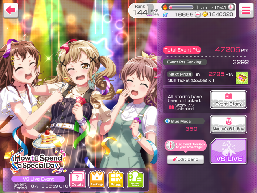   Whoa. Are there, like, hardly any people tiering for this event or something? I literally was at...