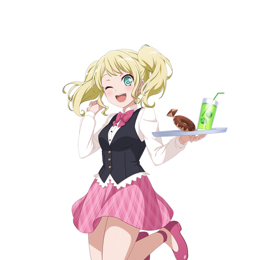 Made a “edit” of blond hair and blue eye Aya!She kinda looks like she can be Barbie little sister...