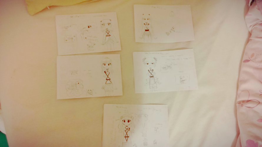 I'M SO SORRY FOR THE QUALITY but here are the designs of the cards :D I'm so happy for the results...