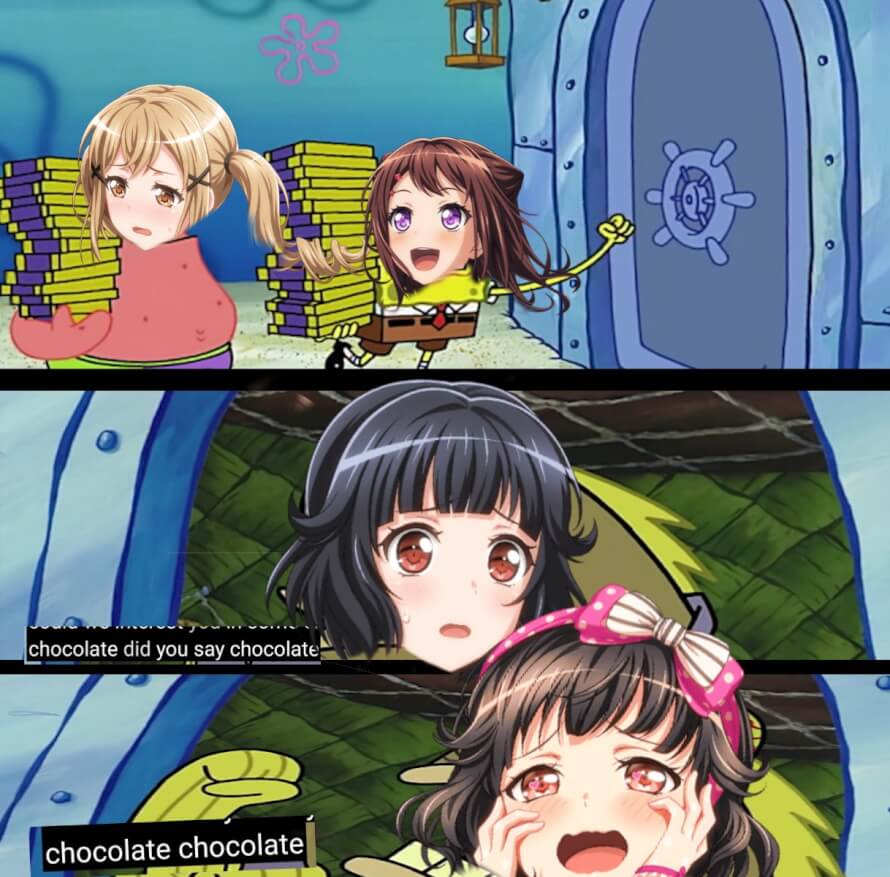 Rimi wen someone says "chocolate"