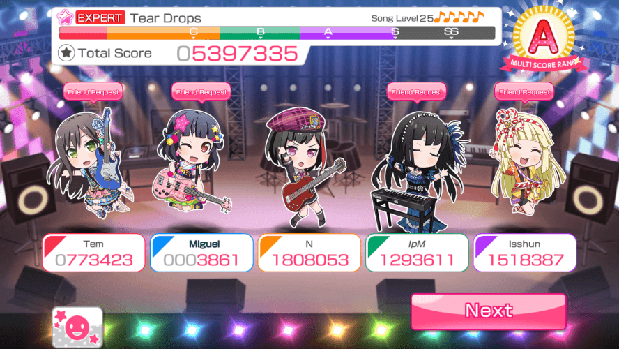 I need an explanation.

So, I'm playing in the middle of Tear Drops and look over at the score...