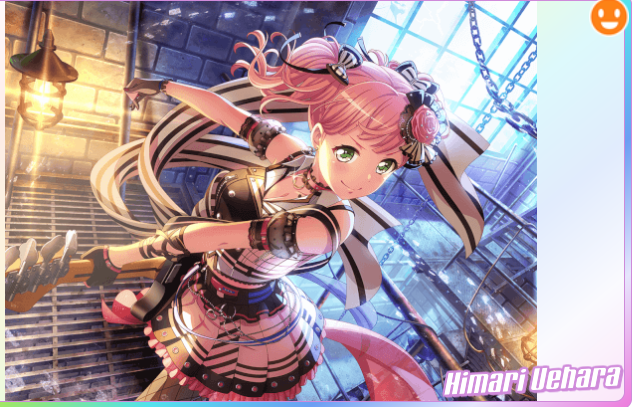 I really love this card. Honestly Himari looks cool, it almost reminds of me the card where she lays...