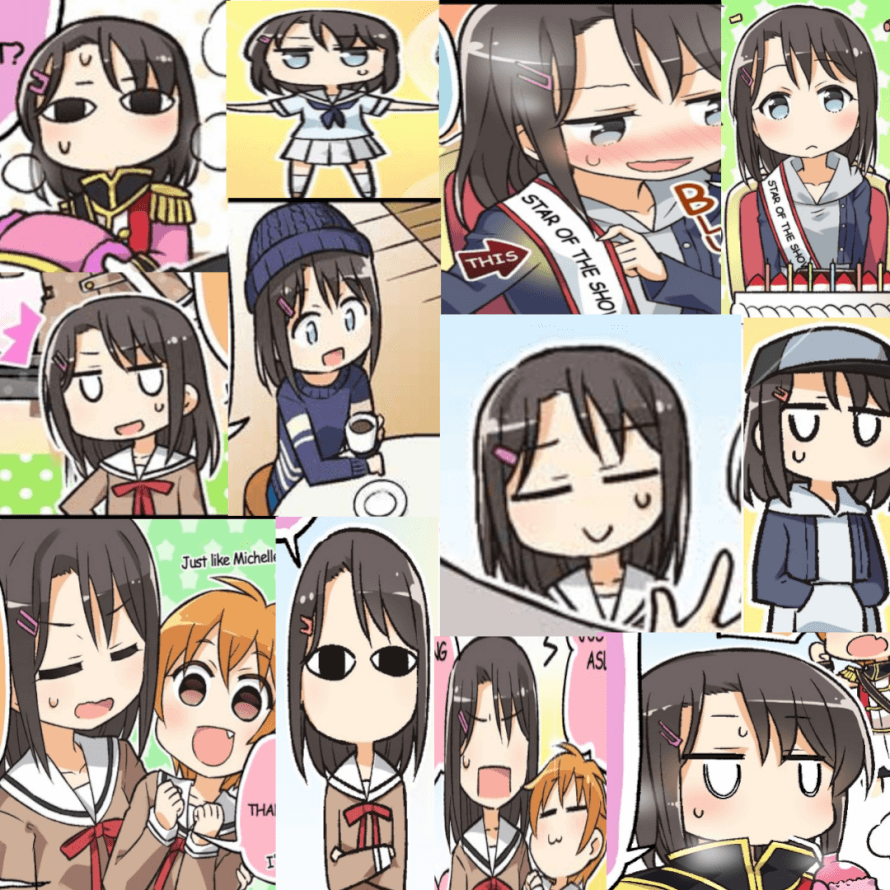happy birthday, misaki! here's an edit of my favorite 4koma faces of hers!