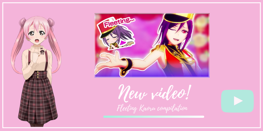 New video! KAORU being FLEETING for 6 minutes straight
   
Oh? A video for all of  the Kaoru...