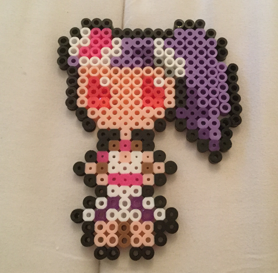 I made a perler beads version of my favorite Ako card! It took me  forever 