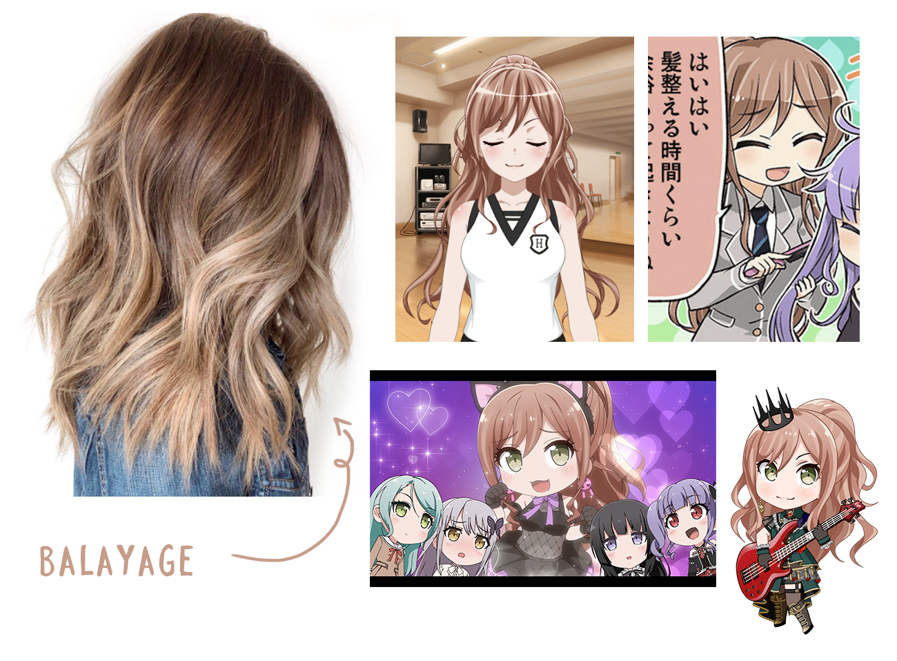 I wanted to draw Lisa so I went to look at her character design, and I  noticed the way Lisa's hair... | Feed | Community | Bandori Party - BanG  Dream! Girls Band Party