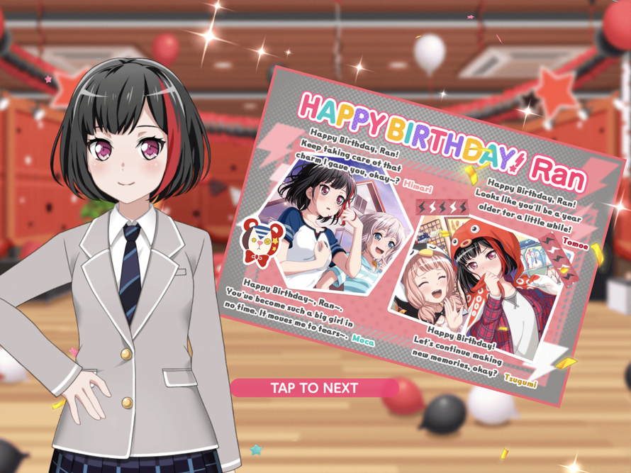 Happy  Late  Birthday, Ran Mitake  Guitarist and Vocalist of Afterglow , and also Happy...