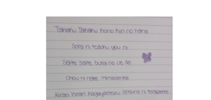 Which Bandori Character Would Have My Handwriting?


I wrote the lyrics from Try Being A Butterfly...