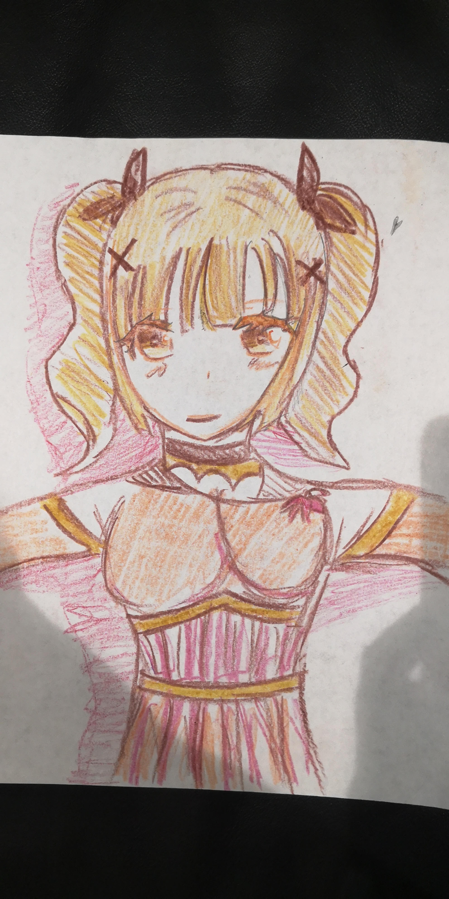 So i drew Arisa because i'm bored right now... Don't mind the costume I just got lazy and filled it...