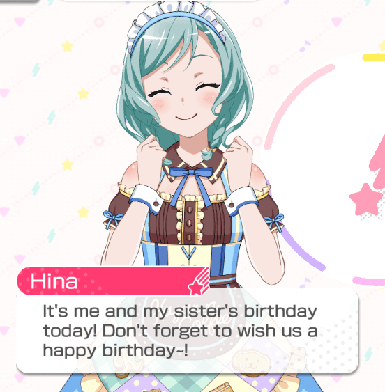 She said it, not me.

    Happy Birthday Hina and...