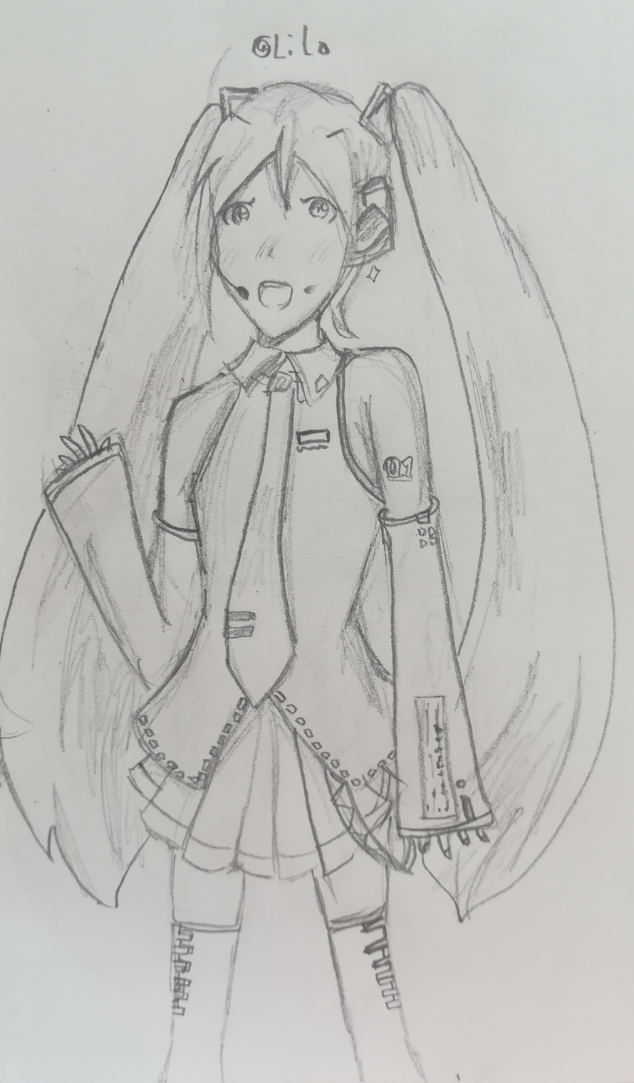 Drew some Hatsune Miku to celebrate the collab