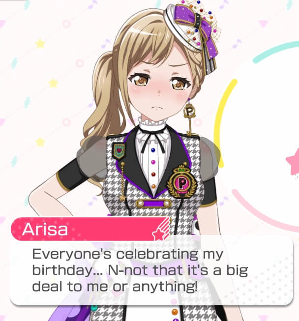   “Wai Wait ! Wh What do you all think you’re doing?! Celebrating my birthday like this... Um... It...