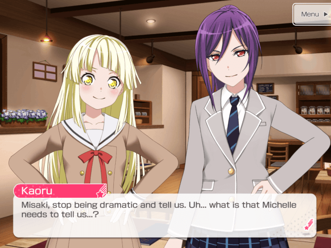 I have absolutely NO idea how Kaoru told someone else to stop being dramatic ~~maybe she’s dropping...