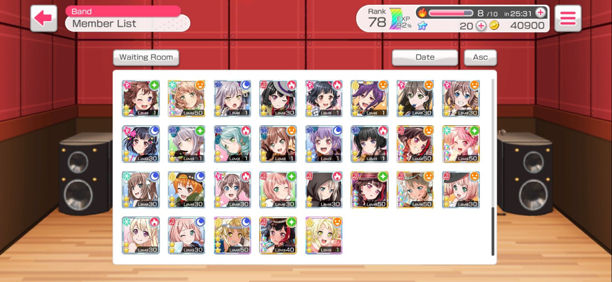 got a four star, three star, and four star all in a row,,i think the bandori gods are on my side...