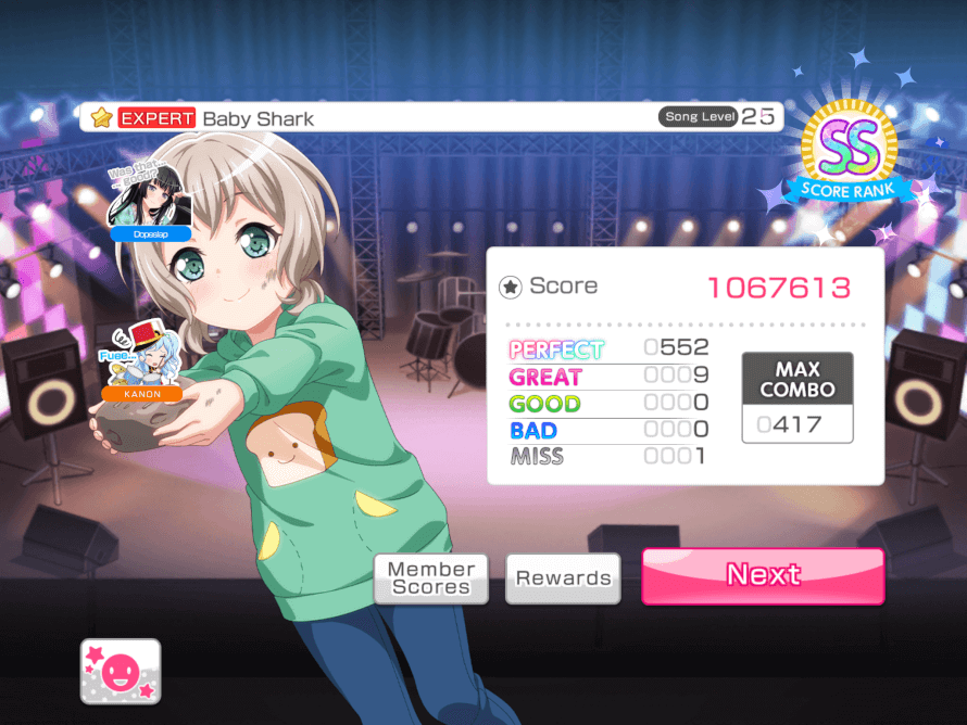 Ughhhh I named myself “BBSHRKFC ;v;” because dang it I want to fc it and this was my second try at...