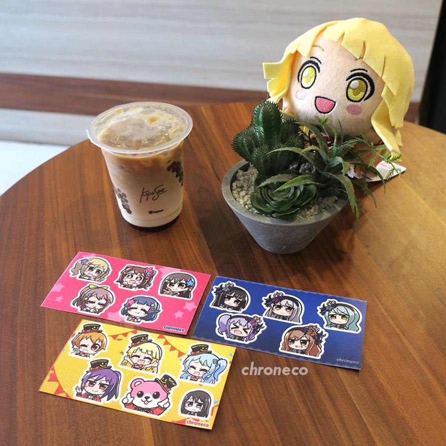 check out this artist's merch!

she has some cute bandori stickers.  as well as some other...
