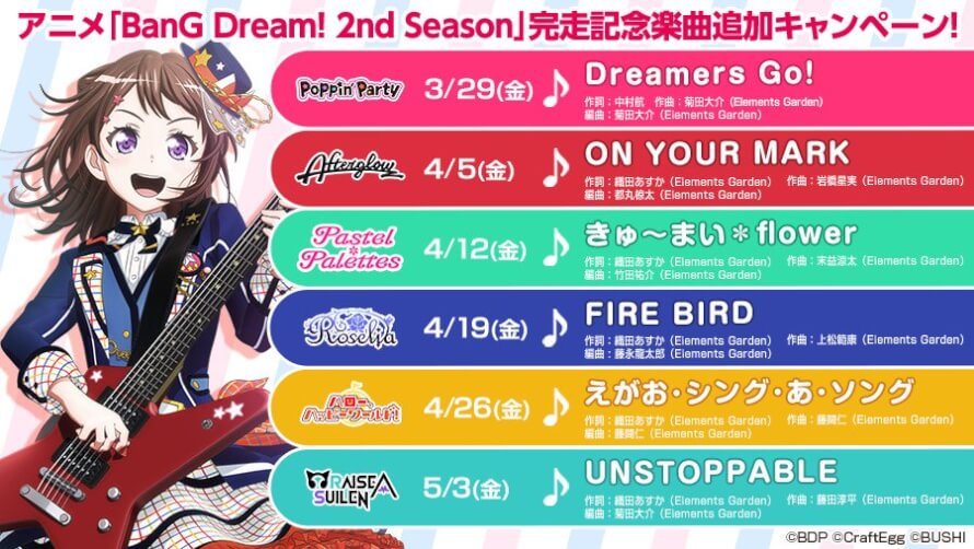 oh my 

Not only are the 5 new songs are being added, ANOTHER RAS SONG IS FINALLY BEING ADDED TO...