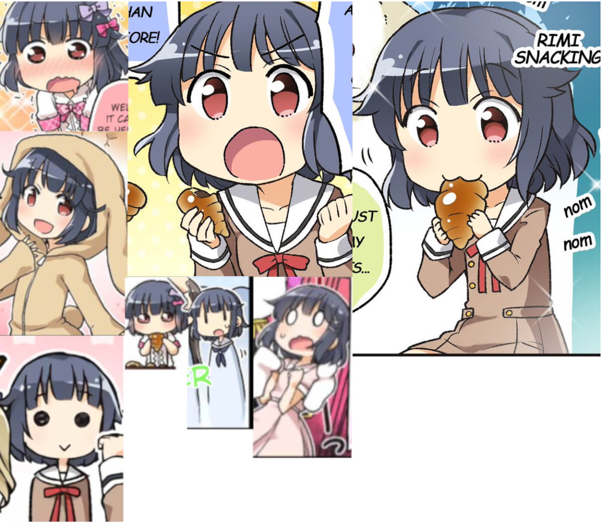 Appreciation for Rimi's appearances in the loading 1Komas and the Twitter 4Komas.
