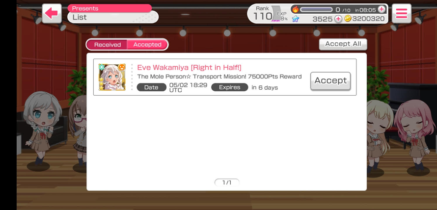 Yeah finally! I got Eve from the VS Live! That took forever with losing connection but it was worth...