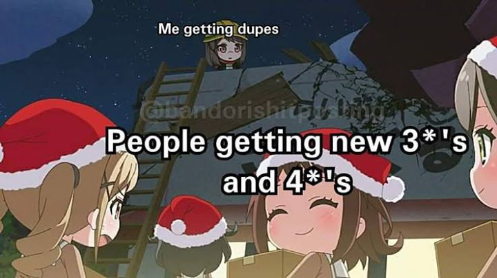 I've finally got enough stars to do 4 10 card pulls in the dream fest gacha but knowing my luck, ill...