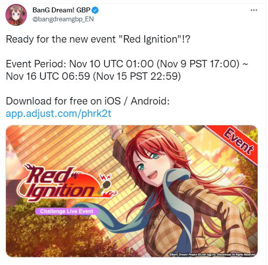   Bandori, you've really done it!  

 color=red you've already skipped 3 events... We're going to...