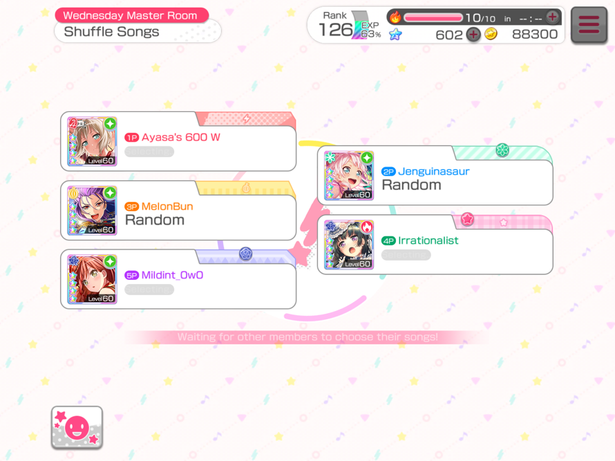 I got into a Multi Live with the whole girls band party gang borders.