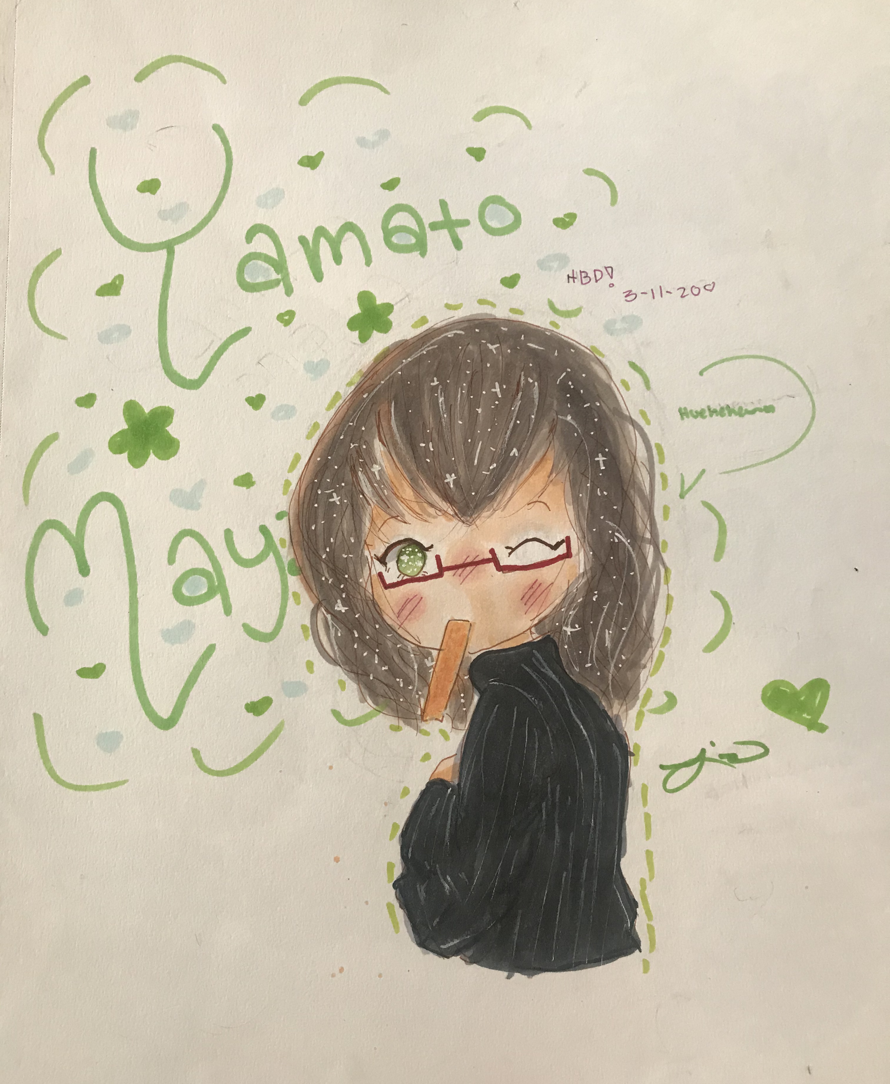   I had literally no time so please accept this doodle maya 💚💚💚💚💚💚 ilysm 10th best uwu

    happy...