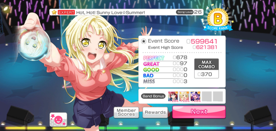 When your in a bandori slump. Your not tapping on the notes. But for some reason you just got lucky...