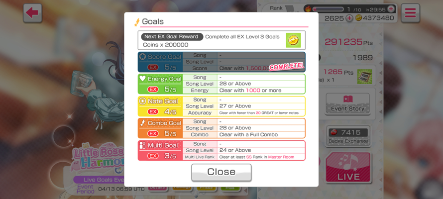   Hey guys, I need your help. I really want to get my very first EX Goals Master Title but I can't...