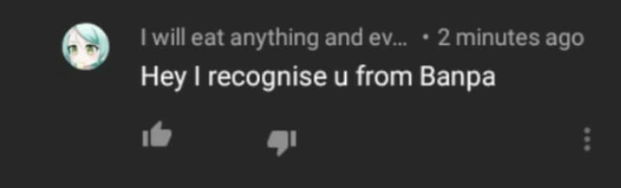 I thought no one on this website actually liked me so this reply made my confidence go up. thanks...