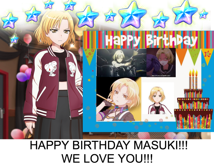 HAPPY BIRTHDAY MASKING!!!

  have to say my editing skills are terrible but, I tried to make...