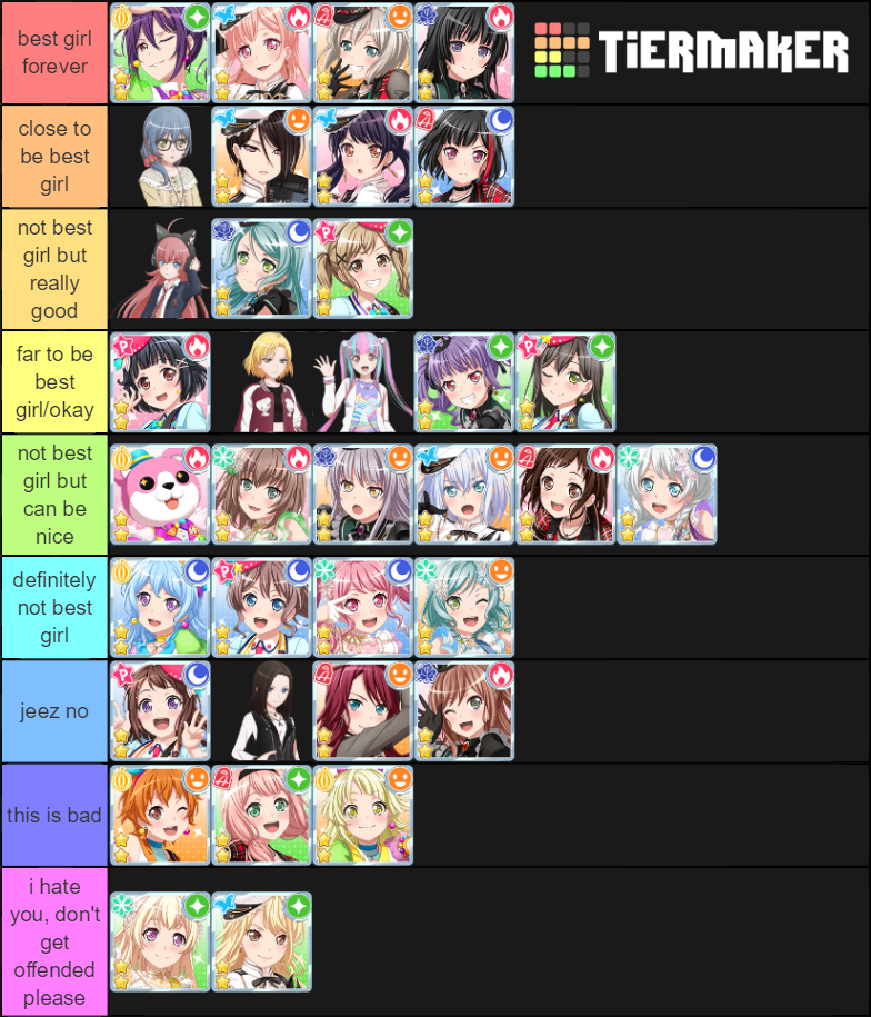 so i've decided to do this too, chisato/touko stans don't kill me please