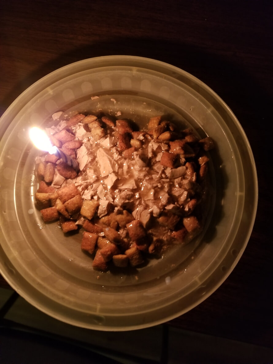 Its my cat's bday today and here is his lil bday cake uwu 
