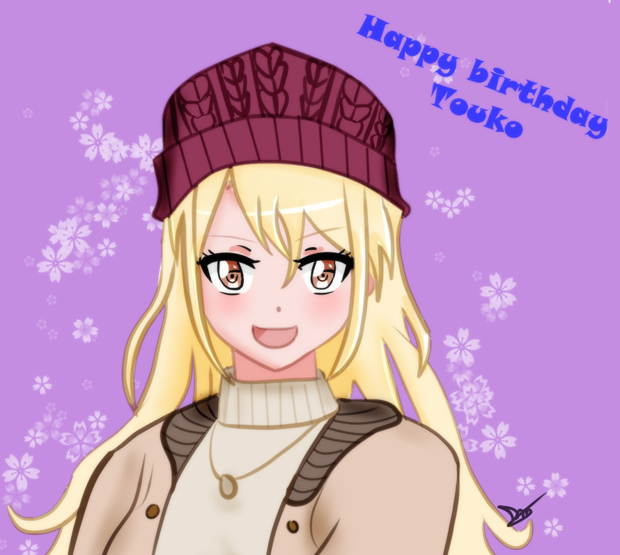 I really like Touko design so I tried to draw something for her birthday
