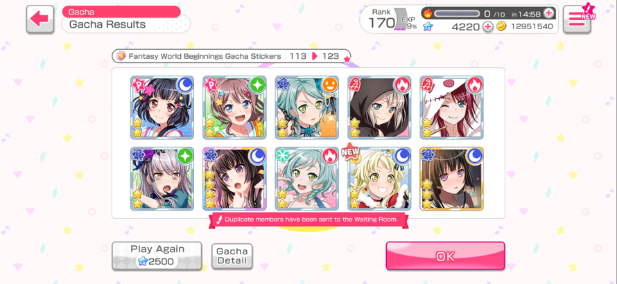 I've now spent 30k stars and I got my second copy of Rinko, where the fuck is Yukina :'  i'm gonna...