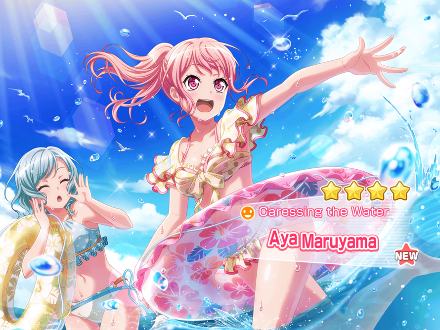 i had been hoping for chisato,,, because i love her sm…. but hooray! finally an aya card that isn’t...