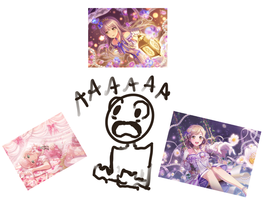   WHY IS BANDORI DROPPING THE PRETTIEST BIRTHDAY CARDS RIGHT NOWWW
  These cards are gorgeous, but...