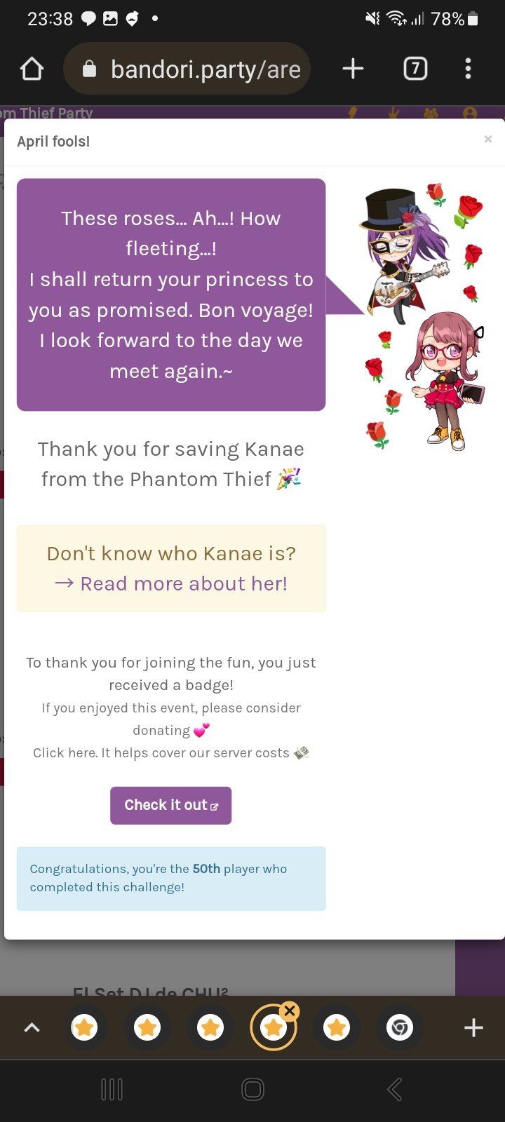 Ouh yeah, returning to Bandori Party for April Fools  it wasn't planned, some hours ago I remembered...