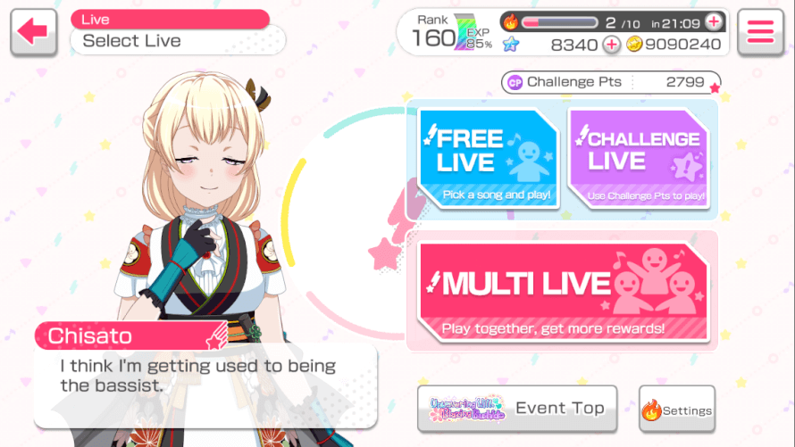 Chisato..? Uh, I'm sorry for playing for so long but... please don't look at me like that.

     ...